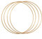 Vaessen Creative Metallringe Ø25cm, 3mm, Antikes Gold, 4Stücks
