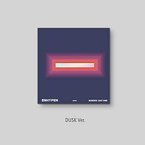 ENHYPEN [BORDER : DAY ONE] Album [ DUSK ] VER. 1p CD+136p Photo Book+6p Clear Story Cover+1p Book Mark+8p Post Card+2p Photo Card+TRACKING CODE K-POP SEALED