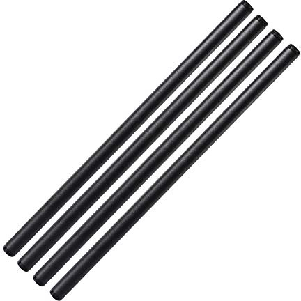 3/4 x 30 Black Painted Industrial Pipe, Home TZH 4 Pack Threaded Black Iron Pipe Nipple for DIY Project/Furniture/Shelving Decoration(4, 30)