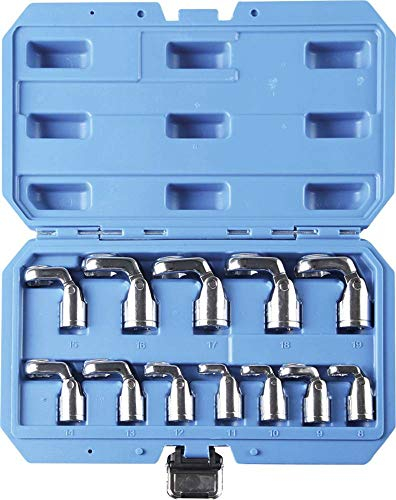 Kunzer 7GOR12 Offener Ringschlüssel, 12-teilig, 8-19 mm, 3/8