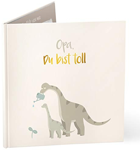 mintkind® Opa Du Bist Toll Geschenkbuch I Bilderbuch für Opa zum Geburtstag, zu Weihnachten oder als Dankeschön I Fotobuch Sprüchebuch Geschenkidee