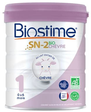 Biostime SN-2 Bio Lait infantile en poudre à base de lait de Chèvre 1er Âge de 0 à 6 Mois 800g