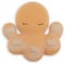 Kaloo - Petit Calme - Beißring aus Naturkautschuk - Oktopus, Orangefarben- 10 cm - Weich und Ergonomisch - Massageeffekt - ab Geburt, K970705