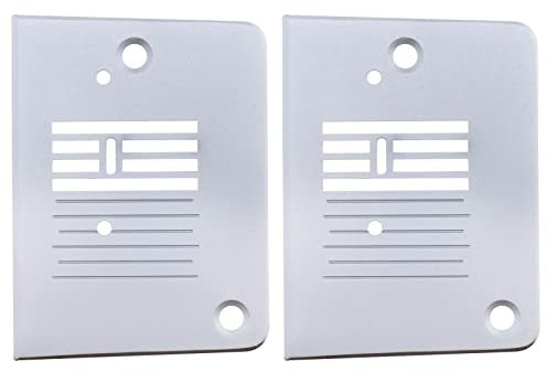 VGOL 2Pcs Sewing Machine Needle Plate Replacement Compatible with Singer 1105 1106 1107 1109 1116 1120 1130 1304 Metal Needle Plate 72.5x53.5mm