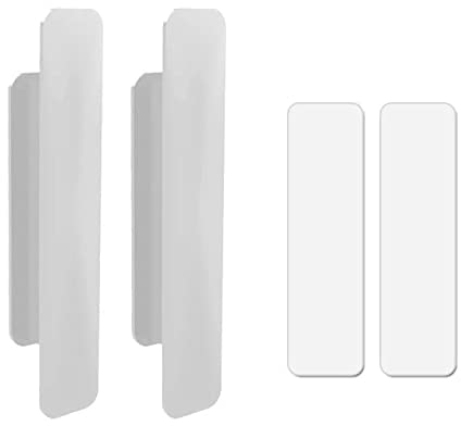 I SHU HUI, 2 uds, tiradores de armario sin perforaciones, tiradores de cajón, herrajes autoadhesivos para muebles, tiradores de puerta de cocina, tiradores de cajón de armario (Blanco)