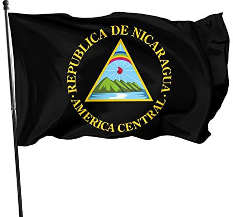 Bandera de Nicaragua para jardín, banderas decorativas para exteriores, hogar, fiestas, 3 x 5 pies