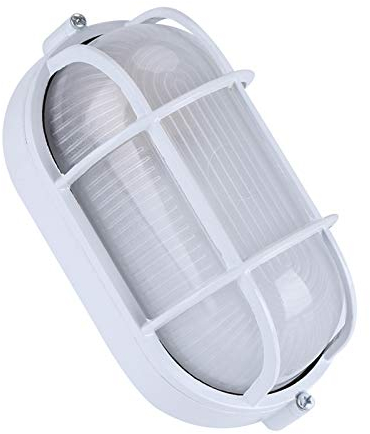 Zerodis Lampe de Sauna, Lampe Anti-Vapeur Classique Anti-Haute Température Ovale/Ronde, étanche pour Salle de Sauna Hammam Salle de Massage à Domicile (Ovale)