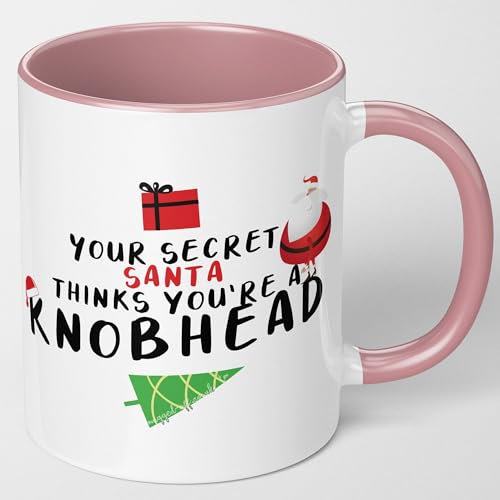 Pink Funny Secret Santa Mug Ideal for Women 11oz Mug