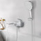 PHASAT Badewannenarmatur Chrom mit Handbrause Wasserfall Badewann Wandmontage Wasserhahn Wannenarmatur mit Umsteller PTBC12E
