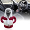 SXCCNW Auto Schaltknauf Abdeckung, Schaltknauf Abdeckung Schaltknauf überzug Schaltknauf Hoodie Abdeckung Car Shifter Hoodie für Auto Schalthebel Dekoration 15 x 13 cm Rot Weiß