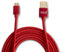 BigBuild Technology RED 2-Metre Gold Plated USB Cable for JBL Boombox 2, JBL Charge 3/Essential 2/Plus, Clip 1/2/3/Plus Speaker