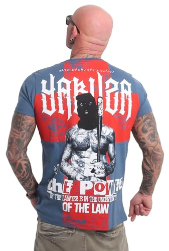 Yakuza Herren Uncertainity T-Shirt, Mallard Blue, XXL