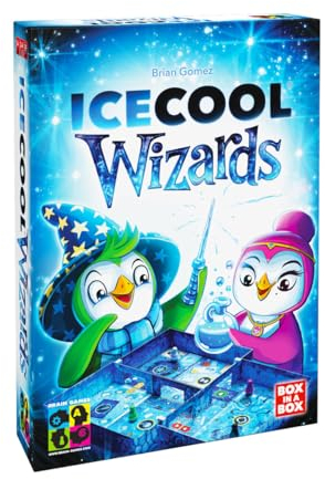 ICECOOL Wizards Board Game - Magisches Brettspiel für die ganze Familie! Zaubersprüche und eisige Abenteuer erwarten Dich!
