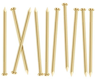 2 Inch Gold Hardware nails, round head nail, Small nail, Nail hanging poster, Pictures nail, Wood nail, 200 PCS