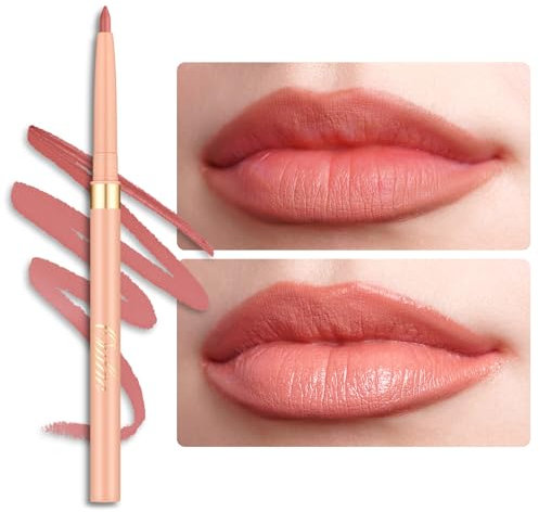 OULAC Koralle Lipliner Wasserfest, Drehbarer Langanhaltender Lippenkonturenstift mit Mattes Finish, Hochpigmentiert und Geschmeidig, Konturieren Sie Ihre Lippen, Vegan (L04) Sunlit Peach