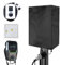 Wallbox Wetterschutzdach für e-Auto-ladestation Wandmontage Oxford-Stoff Wallbox Wetterschutz Wetterschutzdac Abdeckung für Wallboxen EV Ladestation (Schwarz, 70 x 35 x 25cm)