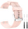 Bracelet Compatible avec Garmin Forerunner 35/30, 22mm Bracelets de Remplacement en Silicone pour Garmin Approach S10 avec 6 Vises et 2 Tournevis (Rose)