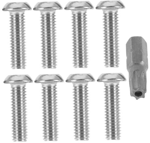 TIDTALEO 1 Juego pernos antirrobo zapatos de cinturón soporte de faro Tornillo de seguridad para Tornillos antirrobo para tornillos de antirrobo Silver