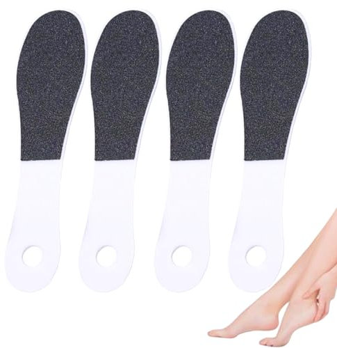 4 Pieces Double-Sided Foot File Foot Rasp File Dead Skin Remover Foot Scrubber Hard Skin Remover Foot Care for Wet and Dry Cracked Feet