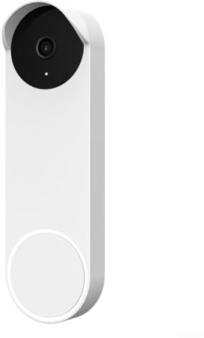 Silicone Protective Cover for Nest Doorbell Wired 3rd Generation Reliable Weather Resistance (White)