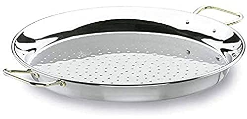 LACOR 60142 - Paellera Valenciana, Acero Inoxidable 18/10, 42 cm