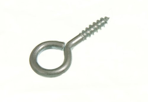 PICTURE FRAME SCREW IN EYE 19MM X 2MM NP NICKEL PLATED STEEL ( pack of 50 )