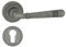 domino Maniglia per porta PZ – Set cilindro profilato, rosetta rotonda per porta della stanza, porta dell'ufficio, della cantina e della porta interna, accessori per porta in nichel Znal