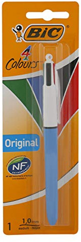 BIC 4-Farb-Druckkugelschreiber BIC 4 Colours Original, 0,32 mm, Blister à 1 Stück, 8032232, Assortiti