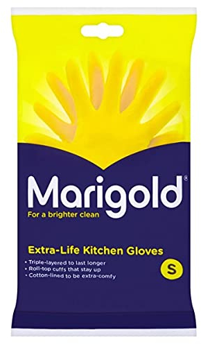 MARIGOLD Extra Life Kitchen Glove 1 single, Yellow, Small