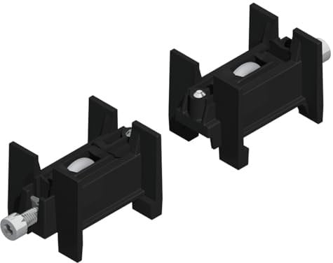 LA CROISEE DS GAU01266 Renovation pour Chassis Coulissant Aluminium-modele Simple, Livré, 4 Galets et 2 Axes, Charge par Paire de Chariot jusqu'à 110 kg, TU