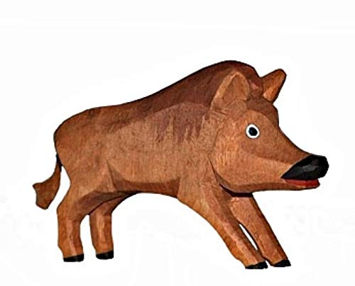 Lotte Sievers-Hahn Wildsau/Wildschwein Krippenfigur mit Baumwollbeutel