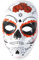 Rubies 's' - Mascara Skull Katrina mit Rose Día de los Muertos s3186, Einheitsgröße