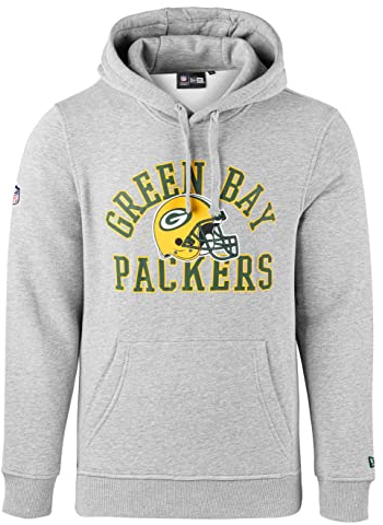 New Era - NFL Green Bay Packers College PO Hoodie - Light Grey Heather - 3XL