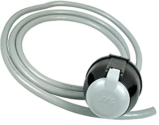 Maypole 809B2M BK 12S Socket with Cable, 2 m