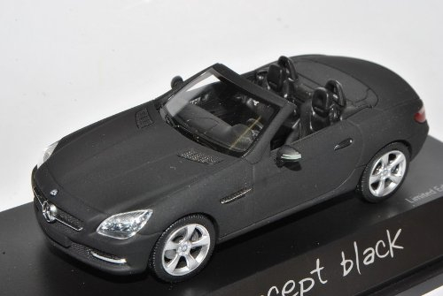 Schuco Mercedes-Benz SLK Cabrio Schwarz Matt R172 Ab 2011 1/43 Modell Auto mit individiuellem Wunschkennzeichen
