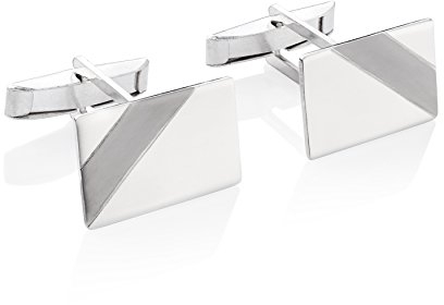 Herren Manschettenknöpfe Aus Silber 925 Mit Modernem Oxidiertem Design