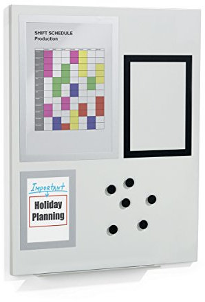 Durable Duraframe Magnetic Board S (Magnettafel inkl. Info-Rahmen und Magnete) grau, 500110