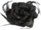 Black Rose Hair Clip Large Rose Fascinator Flower Hair Clip Black Hair Accessories Clips Elastic Wedding Hair Flower