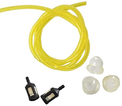 HURI Fuel Hose Line Fuel Filter Primer Bulb Primer Bulb For Ryobi Petrol Strimmer Chainsaw Lawnmower Hedge Trimmer Brushcutter