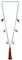 KELITCH Perlen Halskette Bib Kette Mehrfarbige Quaste Lange Strand Strand Freundschaft Halskette (Orange G)