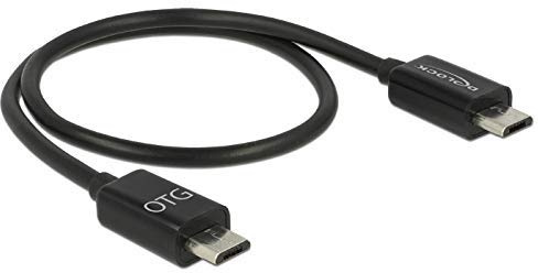 3x DeLock Kabel USB Power Sharing Micro Stecker > Stecker 0,3 m schwarz