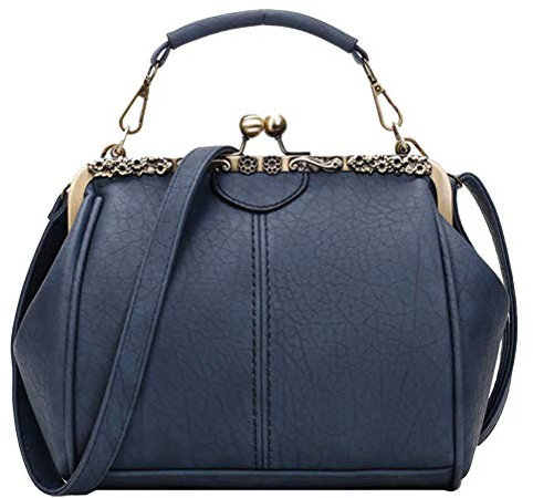Puyang Damen 20er 50er Jahre Vintage Handtasche viktorianisch antik minimalistisch Clutch, PT5, Large