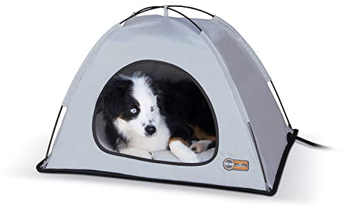 K&H PET PRODUCTS Thermozelt für Hunde und Katzen, beheizt, Größe M, 48,3 x 61 x 40,6 cm