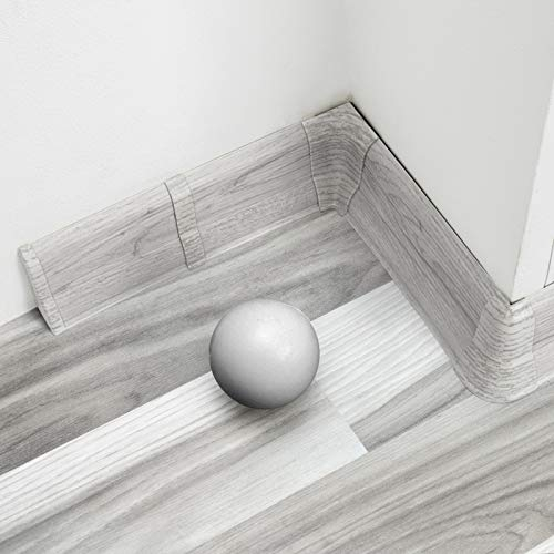 [DQ-PP] 1x Außenecke 62mm PVC Eiche Chillout Laminatleisten Fussleisten aus Kunststoff PVC Laminat Dekore