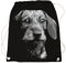 Rucksack Tasche Bag DACKEL Hunde Motiv als Gassi Beutel
