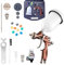 BenBow Lackierpistole PK80 1,3mm mit Manometer, Koffer und Zubehör Premium Erstklassige Qualität für die besten Lackierergebniss