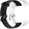 Huabao Silikon Ersatz Armband für Garmin Vivoactive 3/ Vivomove HR/für Suunto 3 Fitness(Schwarz + Weiß, L(155-230mm))