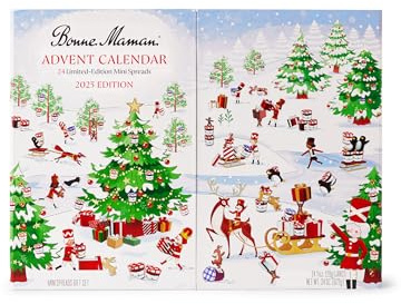 Bonne Maman 2026 Limited Edition Advent Calendar, 24 Mini Spreads