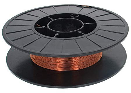 Utoolmart 600 g CO2-Schweißdraht, Messing, gelb, 0,6 mm Durchmesser, Metallkern, Fülldraht, massiver Schweißdraht, 1 Stück