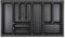 Orga-Box VIII Besteckeinsatz 811 x 480 mm Lavagrau mit Perlstruktur für 90er Schränke in Häcker Küchen Schubladeneinsatz